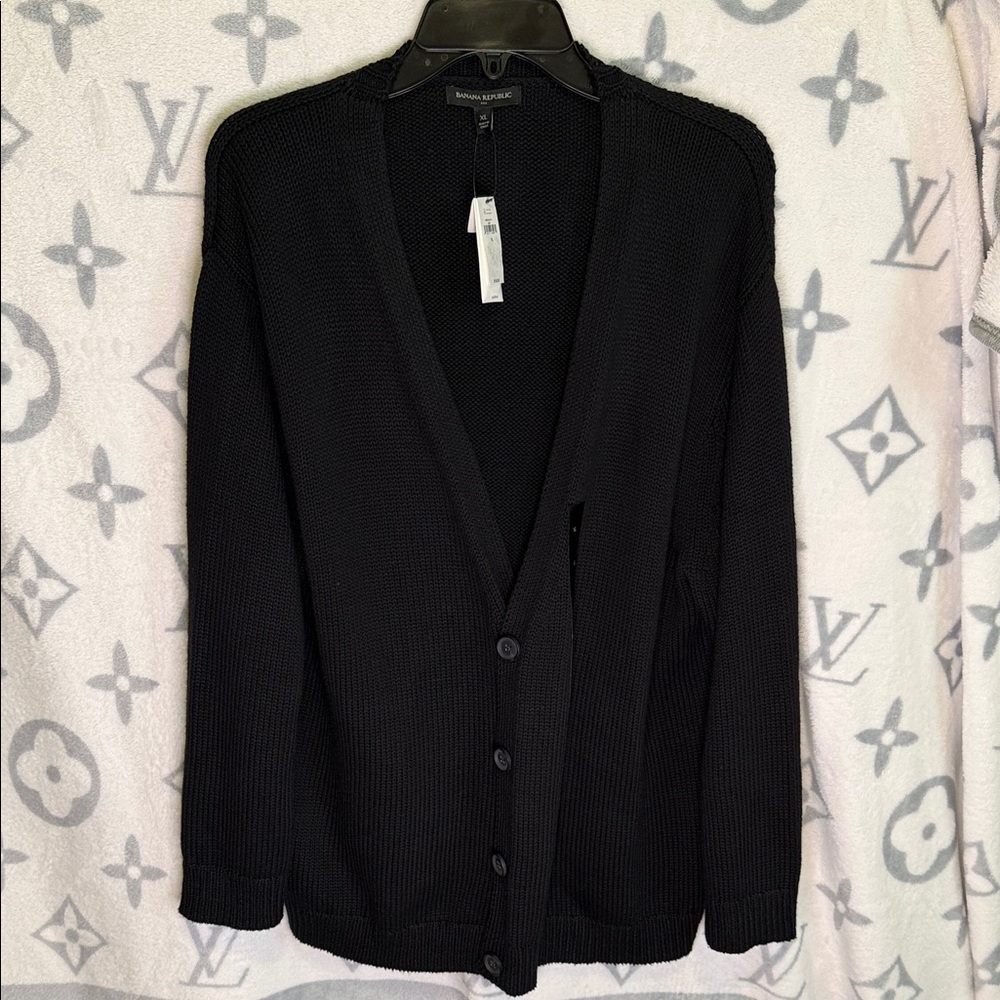 NWT Banana Republic Black Cardigan Sweater
